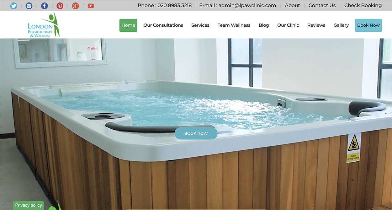 London Physiotherapy Clinic - Softech Digital